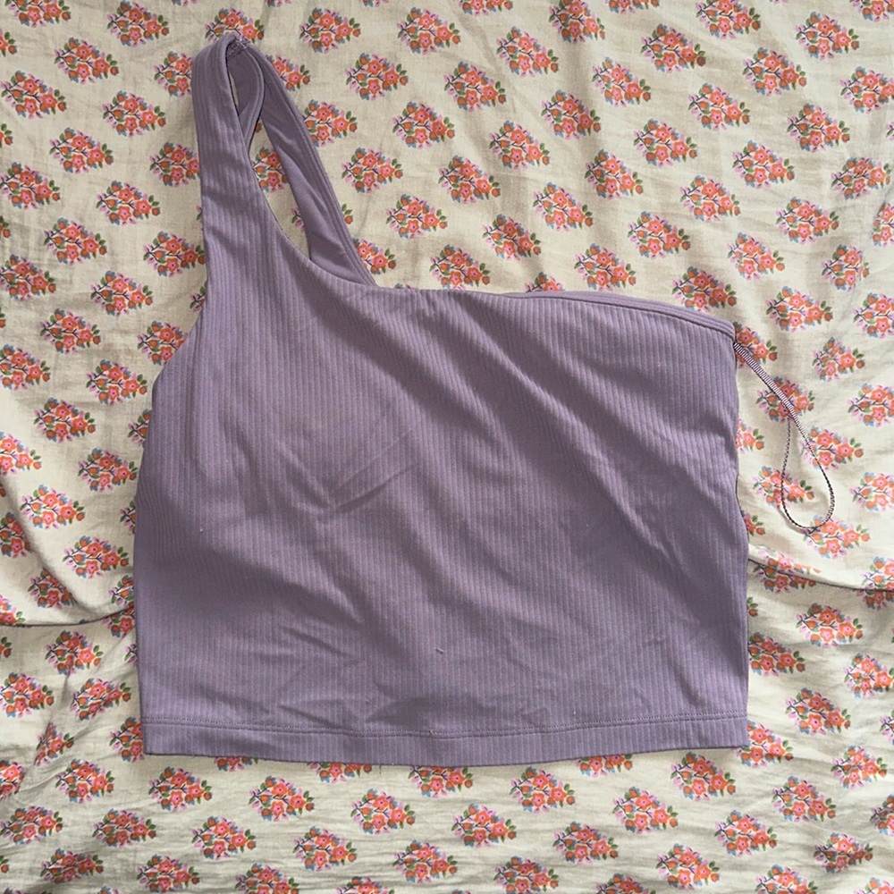 One shoulder Lulu top